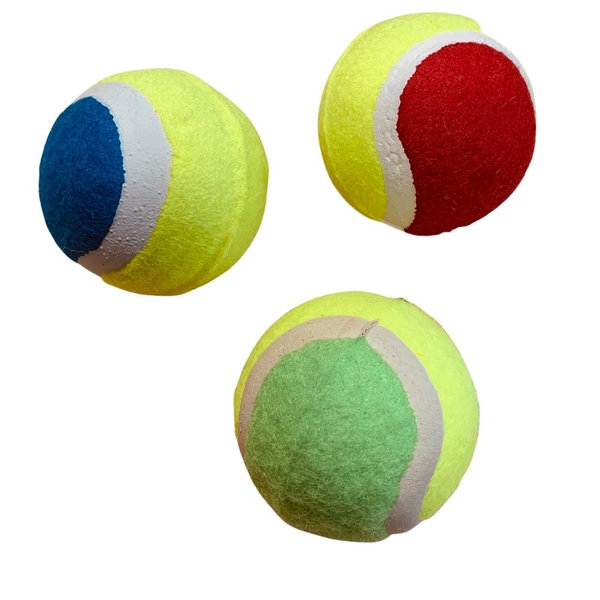 NOBLEZA Hunde-Gummiball, Hüpfball - 6,3cm Durchmesser - ideal für Tennisballwerfer